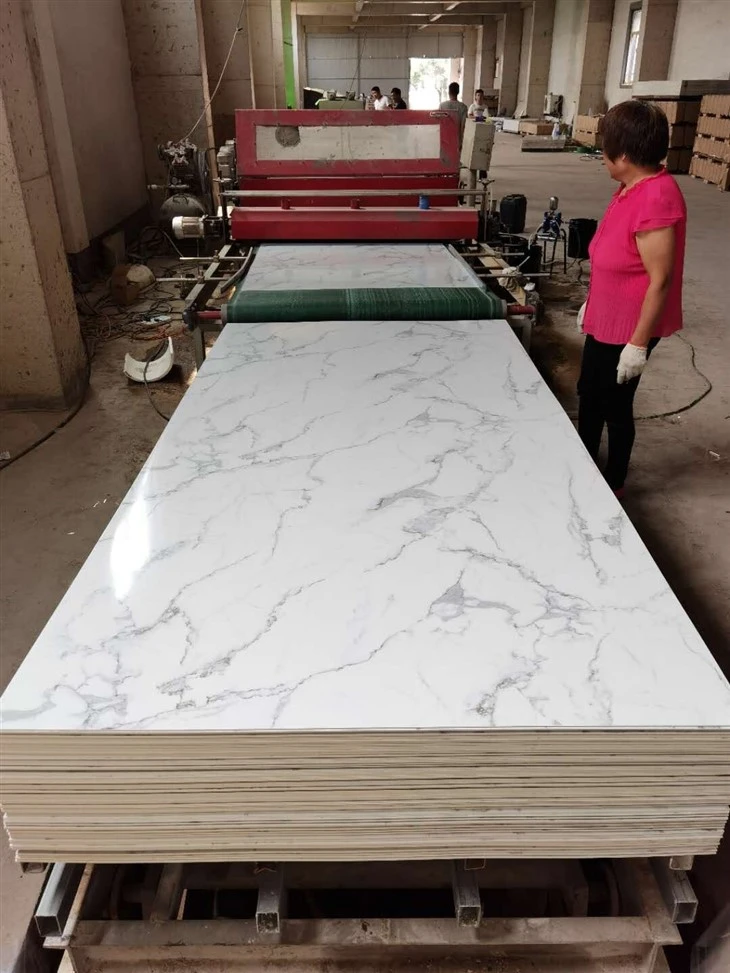 High Density Wall Board Faux Stone Marble PVC Wall Panel UV Marble Sheet