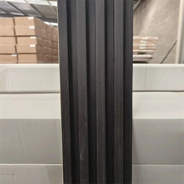 Panel de pared de grano de madera sintética Wpc para interiores