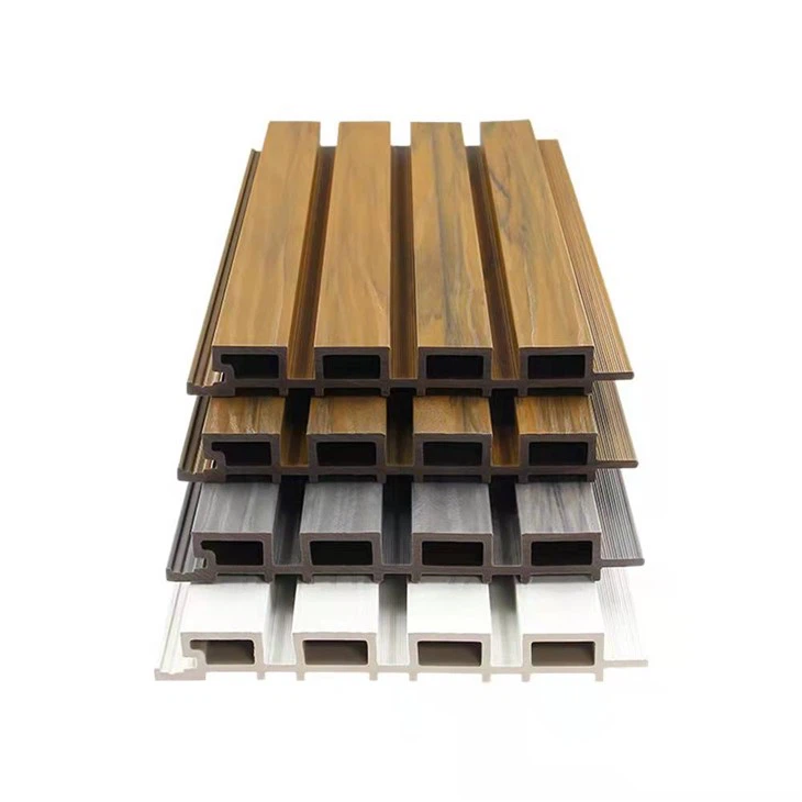 Outdoor Wpc Fluted Wall Panel Wood Plastic Composite