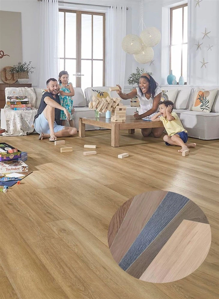 Indoor Wood Grain Spc Flooring Click Laminate Flooring factory